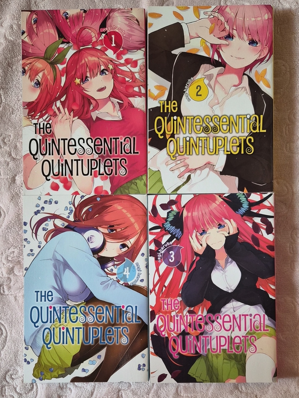 The Quintessential Quintuplets Manga Volumes 1-4